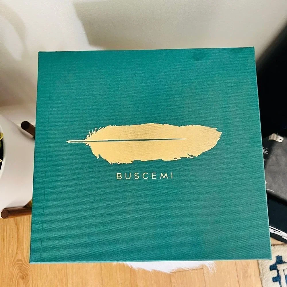 BUSCEMI Mid Sneaker, Women's Italian Leather Hightop , Size 38 (Euro) Petrol NWT - Picture 16 of 16